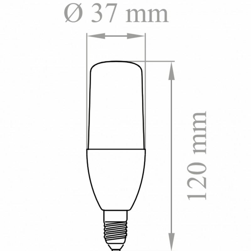 Lampada Led Tubolare E14 10w 3000k Luce Calda Lampo 2470