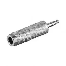 Adattatore stereo a spina 3,5 mm a presa 6,3mm in metallo