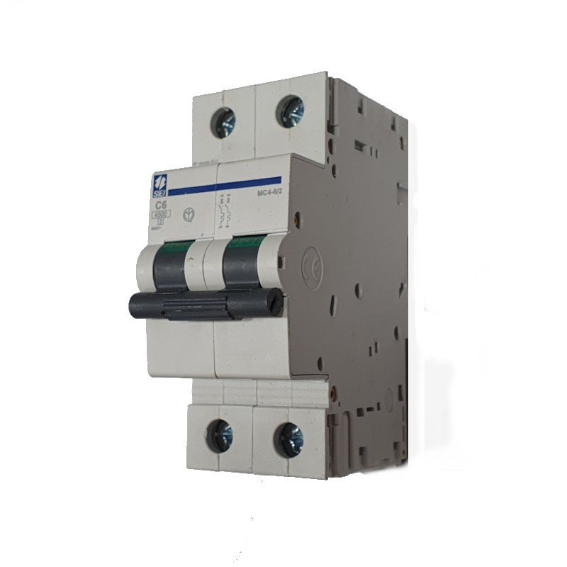 Interruttore Automatico Magnetotermico 2P 2 Moduli 6A 4,5kA SIEI