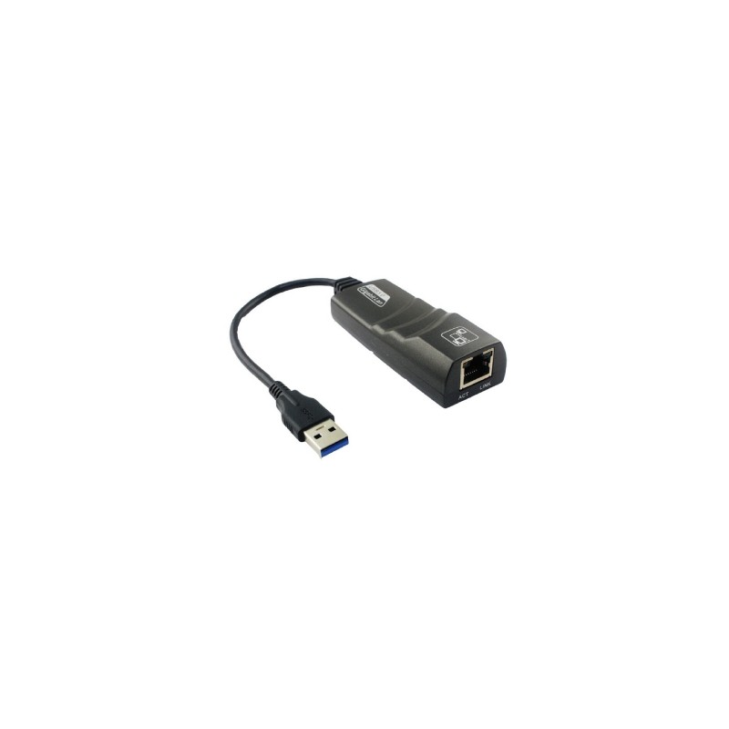 Cavo adattatore da USB-C a Ethernet, lunghezza 10 cm - grigio