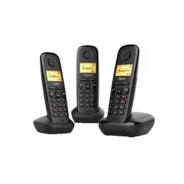 Telefono cordless Tris Dect A170 TRIO colore nero Gigaset Siemens