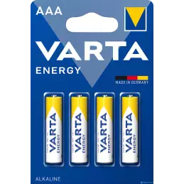 Batteria AAA Ministilo Varta Energy Blister 4 pezzi LR03 Alkaline