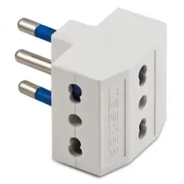 Adattatore Triplo 16A+T Bianco