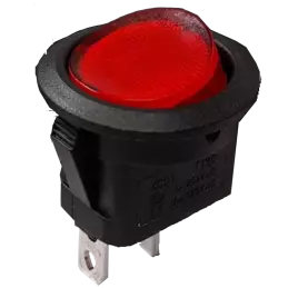 Interruttore a bilanciere luminoso 220V rosso diametro 23